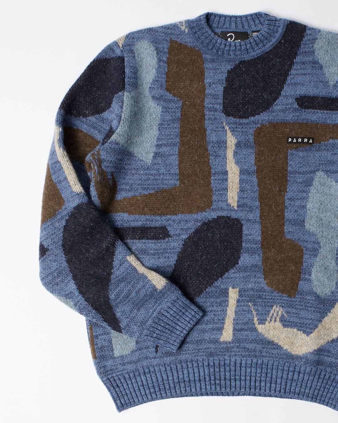 By Para Detached Knitting Pullover - Blue