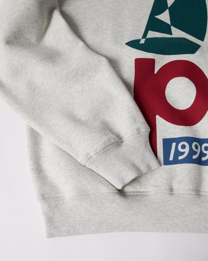 By Parra Sail Bike Crew Neck Sweatshirt - Heather grey