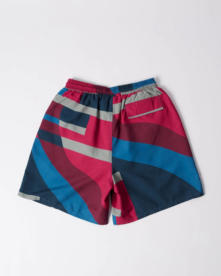 By Para Vertical Forest Swim Shorts ­- Blue