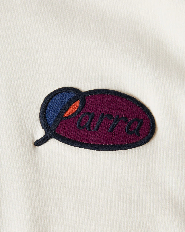 By Para Circled Script Logo Hooded Sweatshirt - Off White