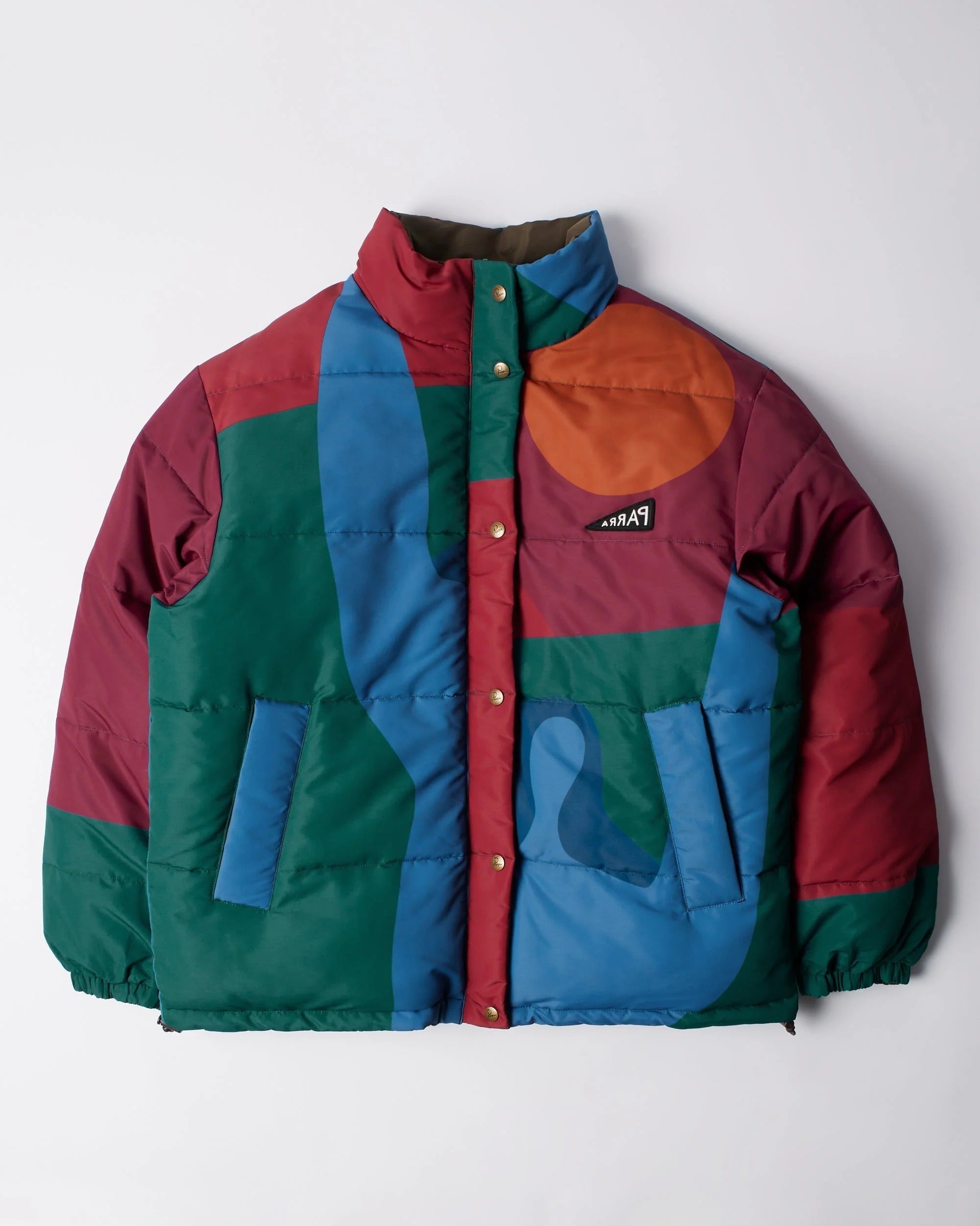 By Parra Protect the sun reversible puffer jacket - Brown – Privei