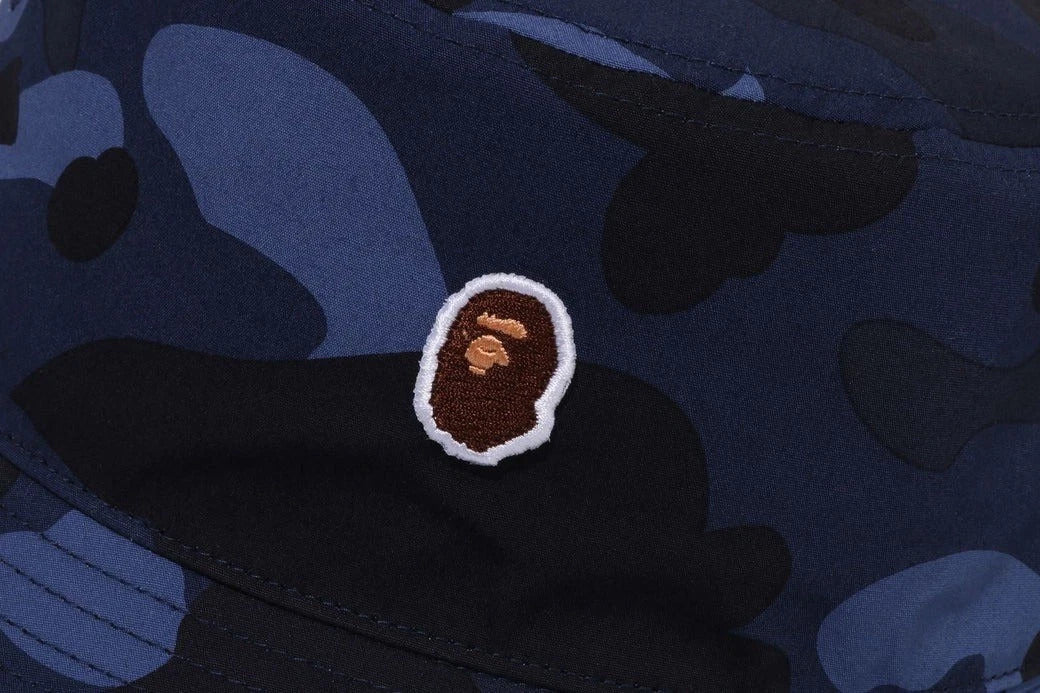 BAPE COLOR CAMO BUCKET HAT M NAVY