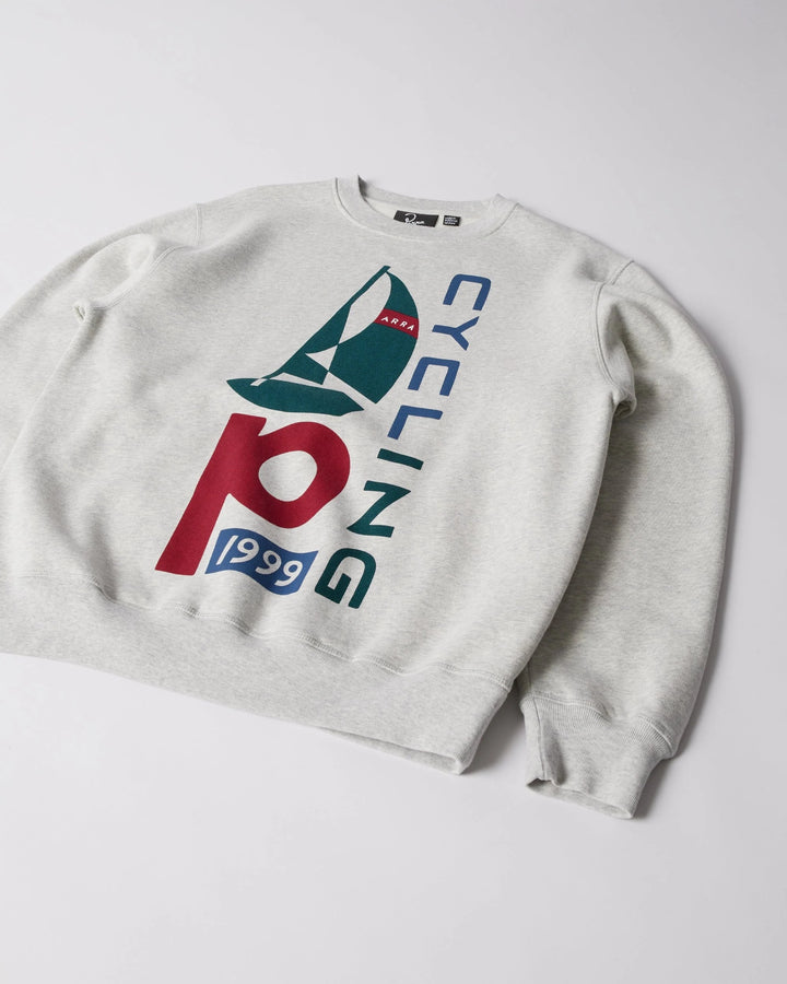 By Parra Sail Bike Crew Neck Sweatshirt - Heather grey