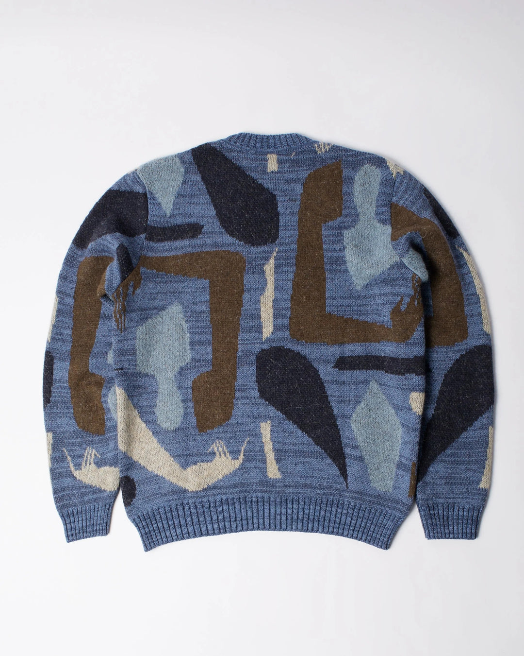 By Para Detached Knitting Pullover - Blue