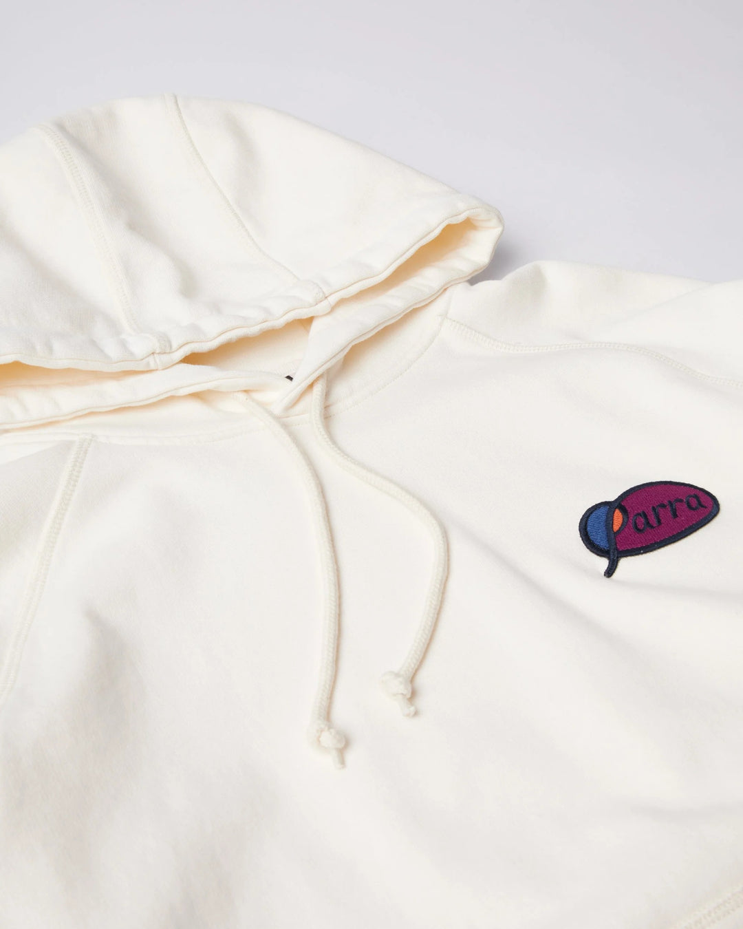 By Para Circled Script Logo Hooded Sweatshirt - Off White