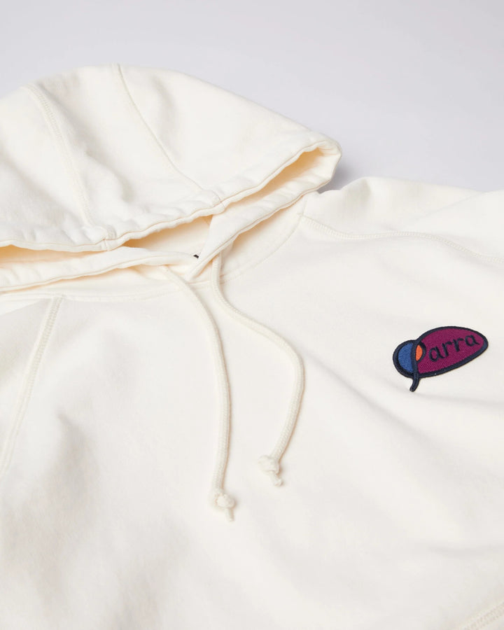 By Para Circled Script Logo Hooded Sweatshirt - Off White