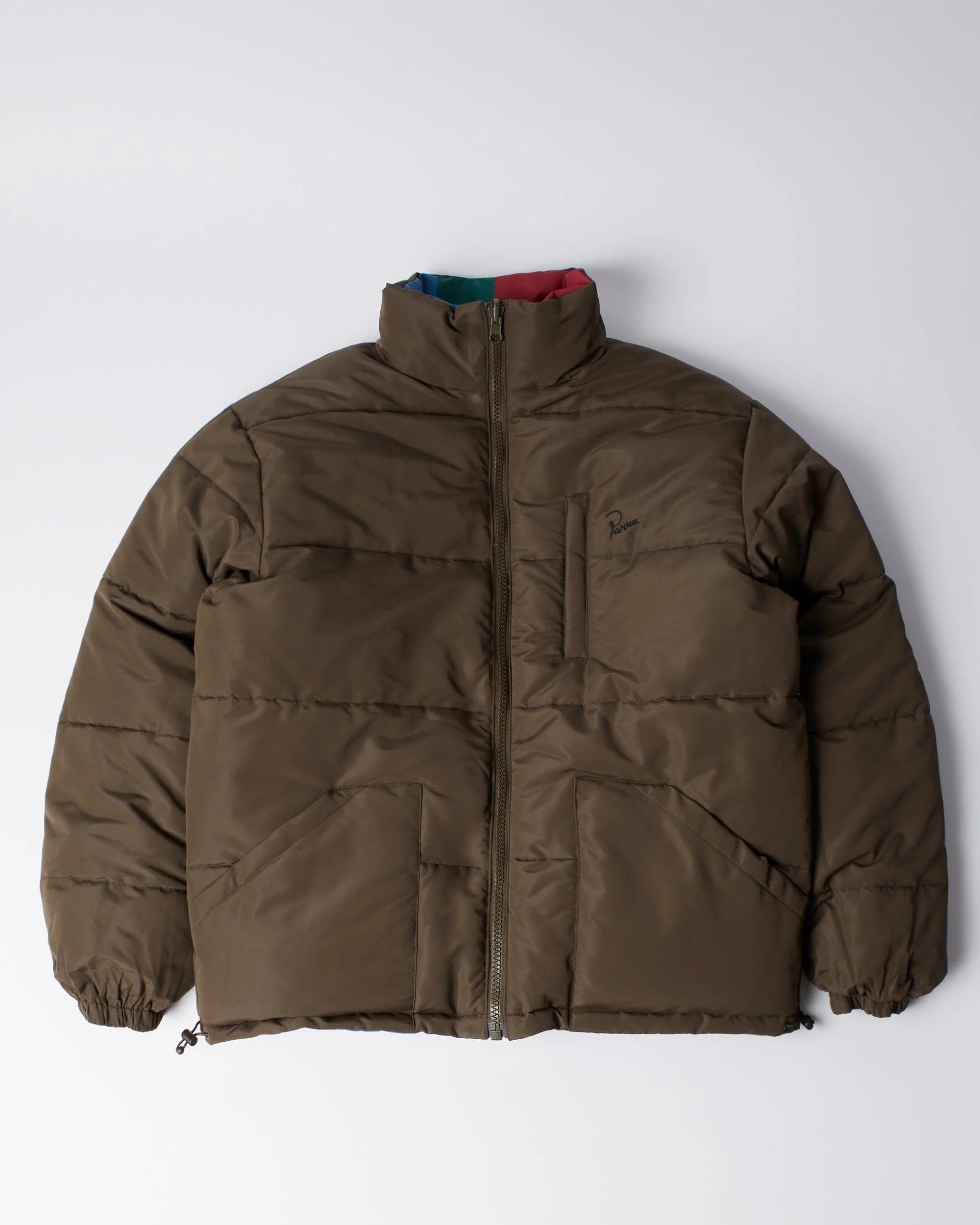 By Parra Protect the sun reversible puffer jacket - Brown – Privei