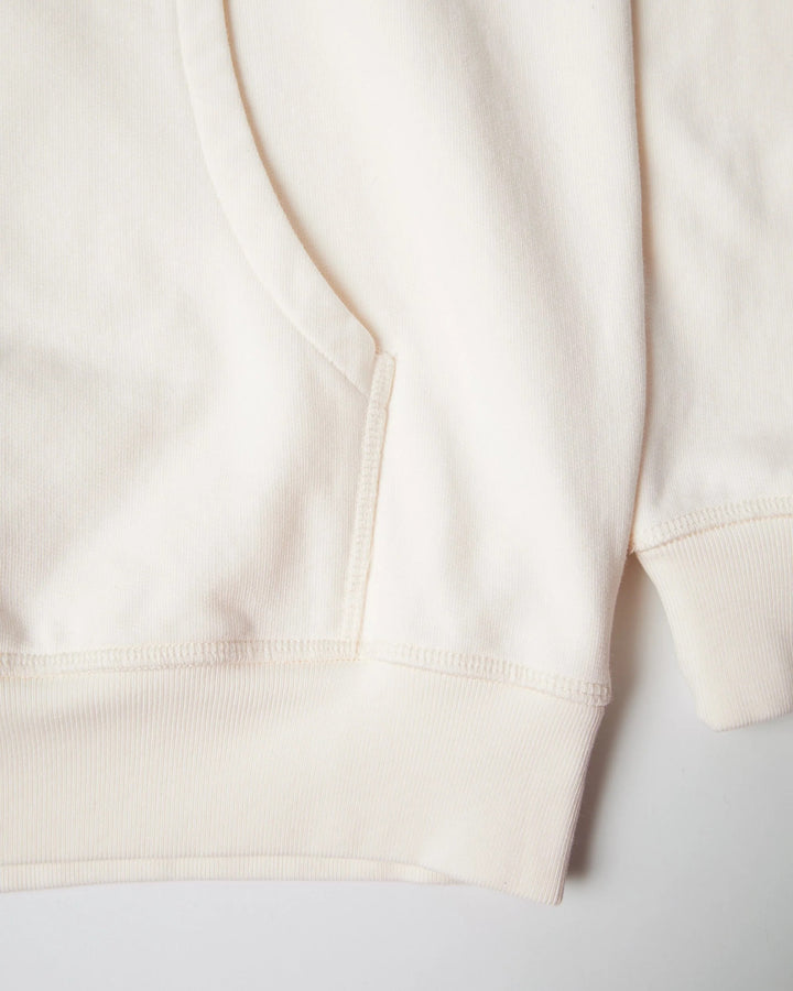 By Para Circled Script Logo Hooded Sweatshirt - Off White