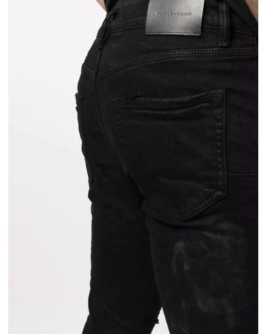 Purple Skinny Hotfix Logo - Black