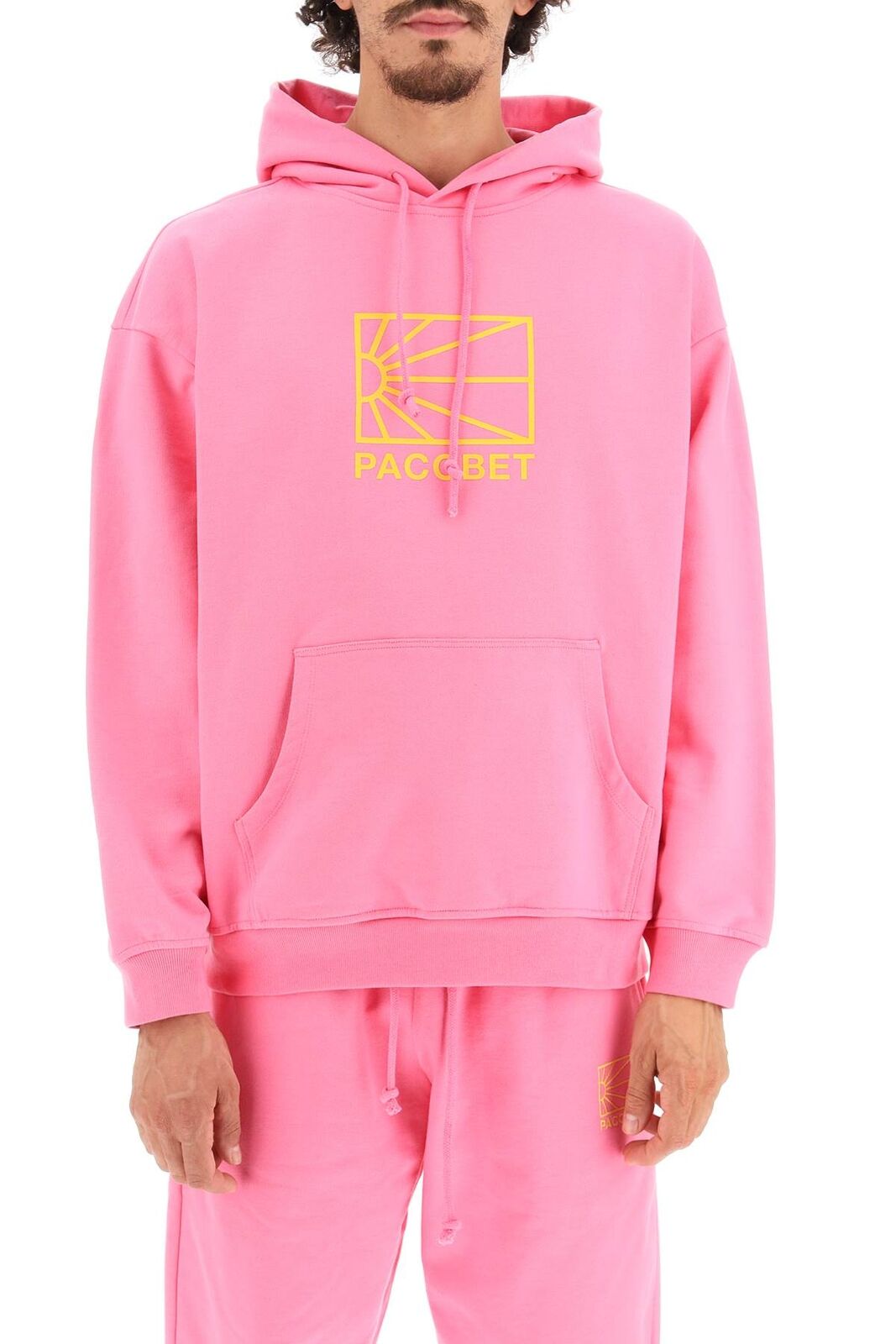 Rassvet Men Knit Big Logo Hoodie - Pink