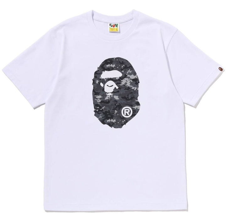Bape A Bathing Ape Men's Multi Pixel Camo Ape Head Tee 1m30110348 B