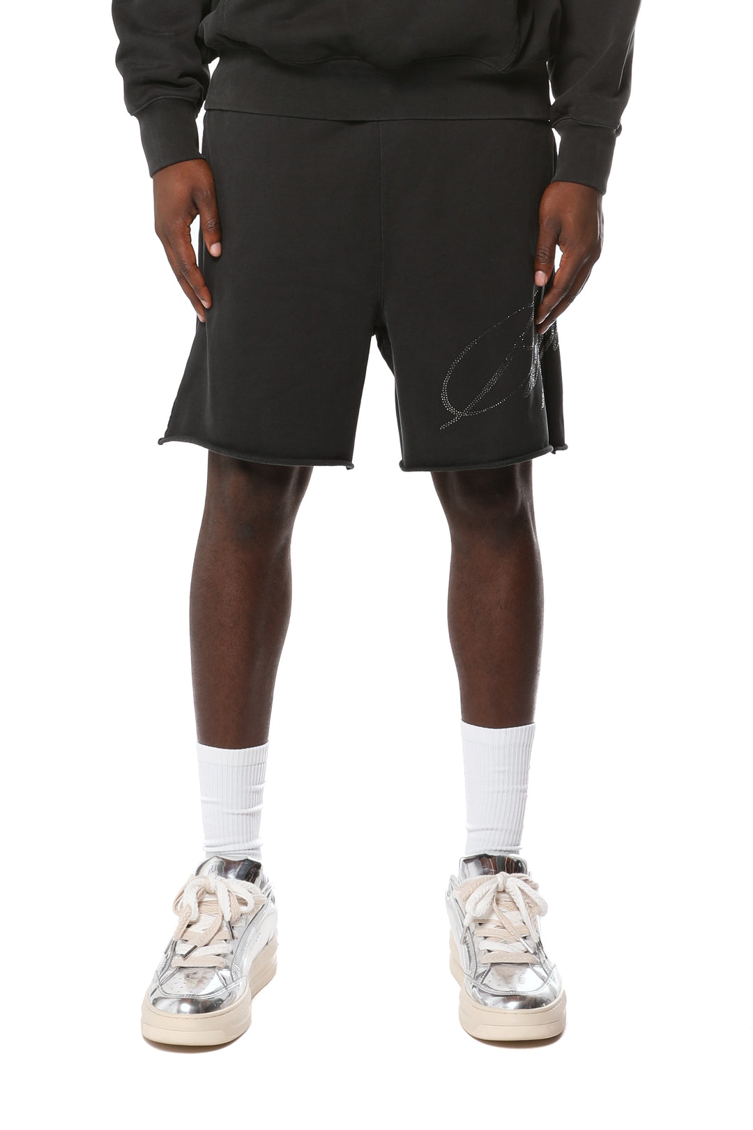Purple Brand Midweight Fleece Po Shorts - Black