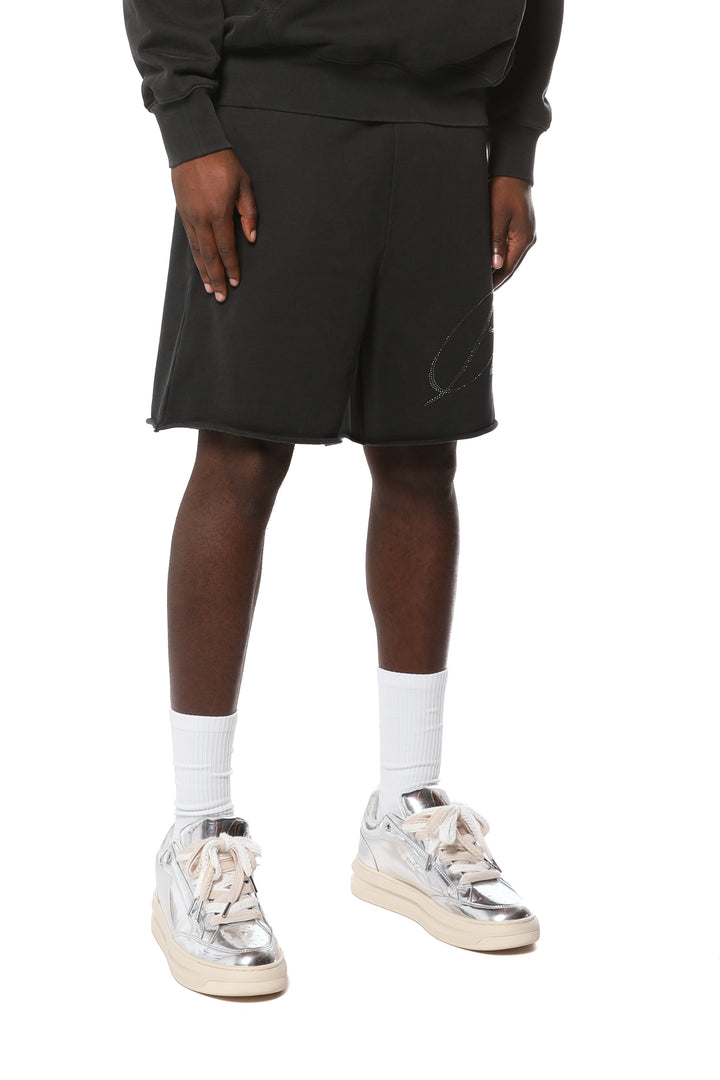 Purple Brand Midweight Fleece Po Shorts - Black