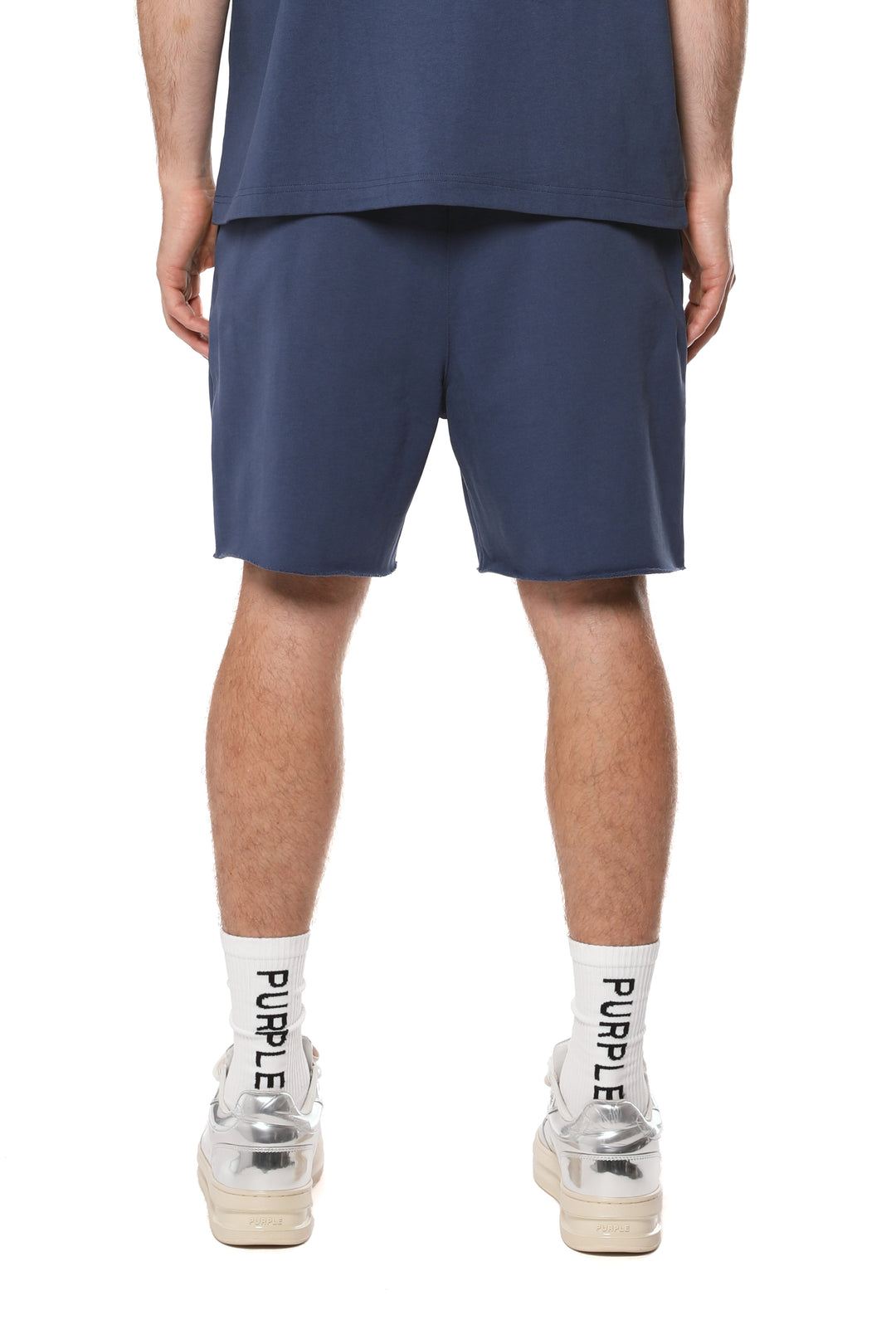 Purple Brand Midweight Fleece Po Shorts - Blue