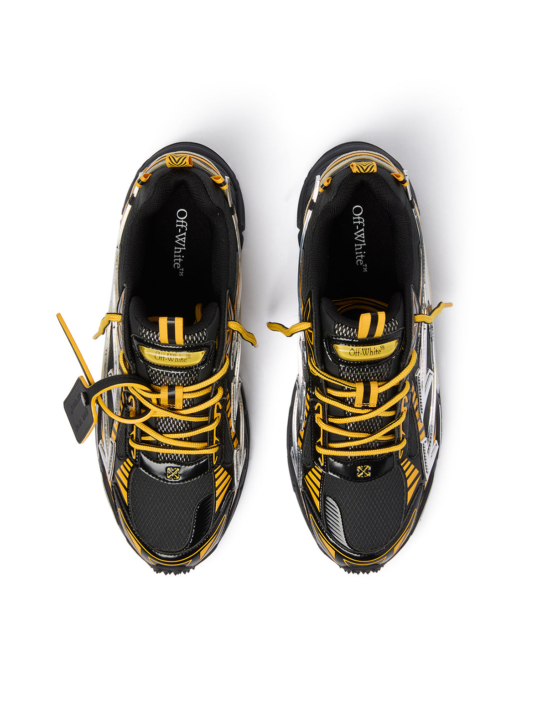 Off - White Sneakers - Be Right Back  - Black and Silver