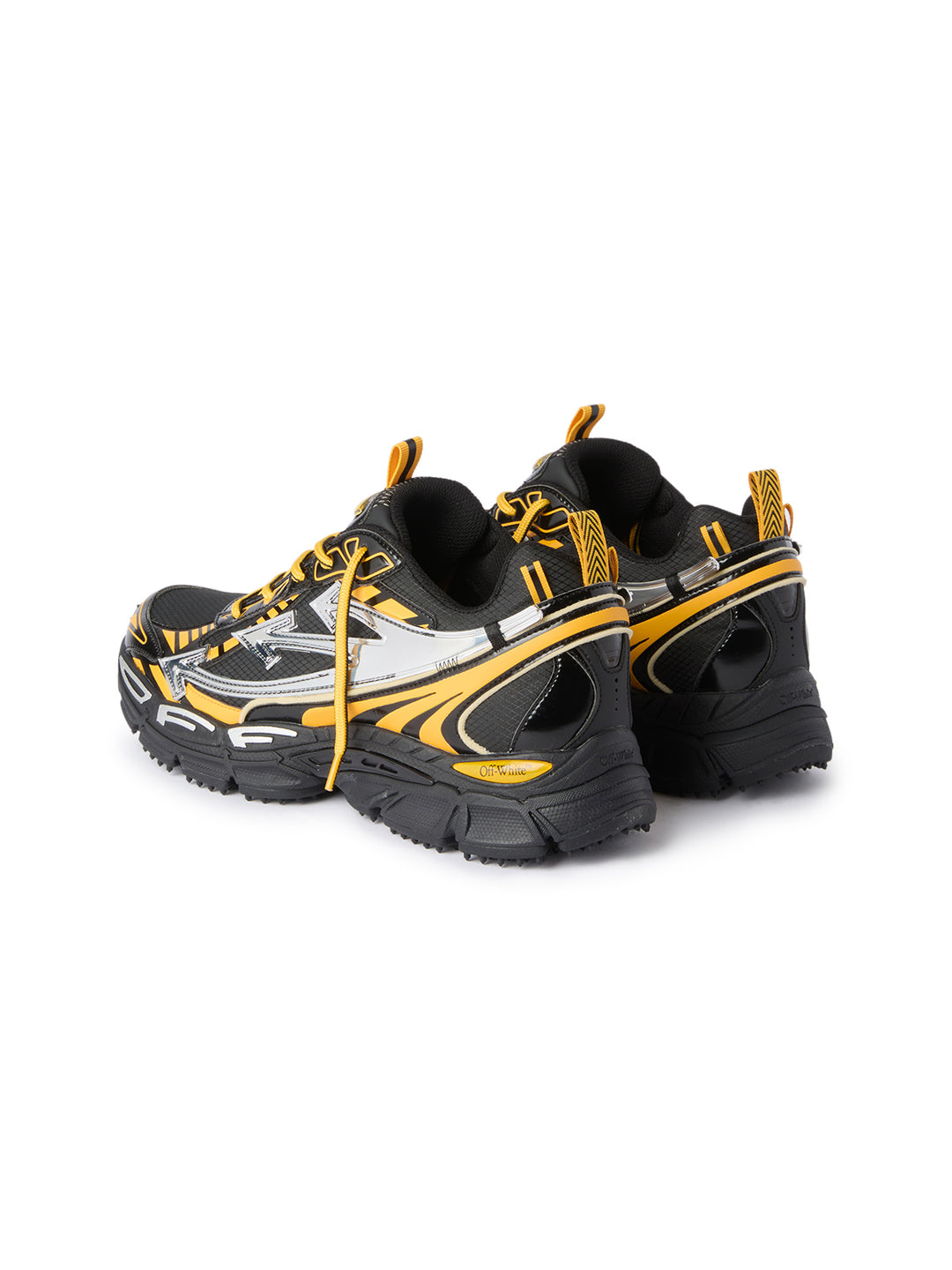 Off - White Sneakers - Be Right Back  - Black and Silver