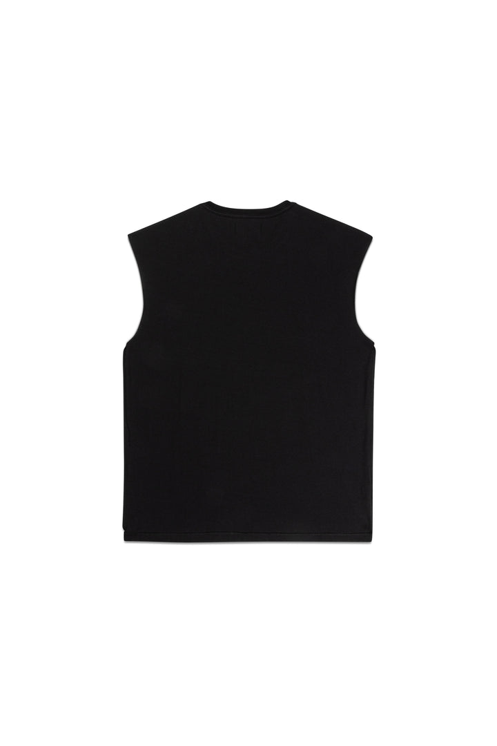 Purple Brand P103 Black JHBB224 Textured Jersey Sleeveless - Black