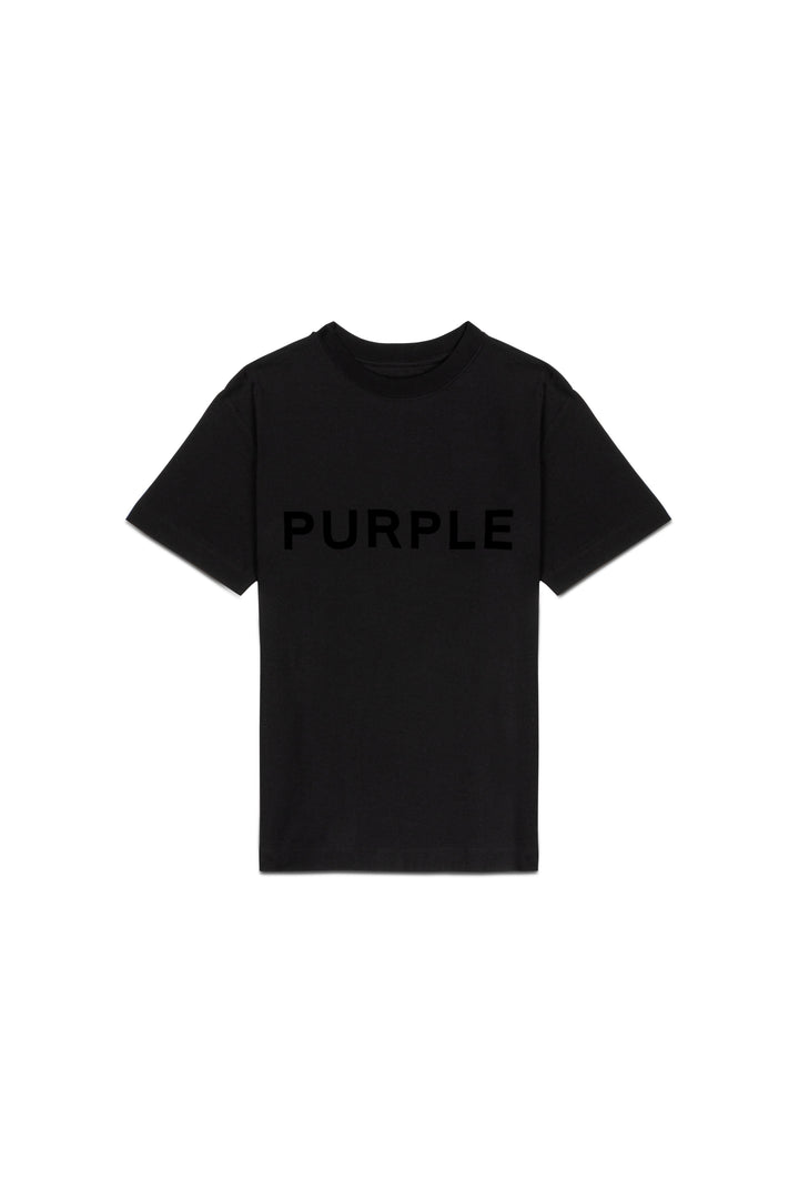 Purple Brand P104 Black JWBB224 Textured Jersey SS Tee - Black