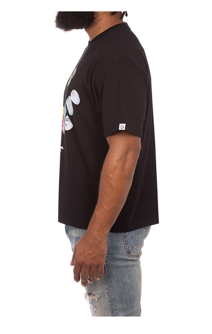 Billionaire Boys Club bb smile ss knit (crop fit) - black