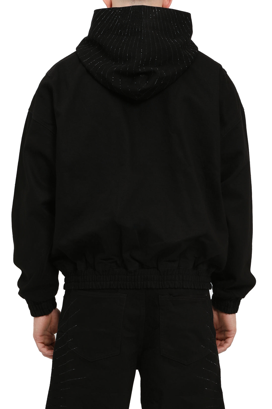 Purple Brand P025 Black RDHT126 Radial Hotfix Zip Hoody - Black