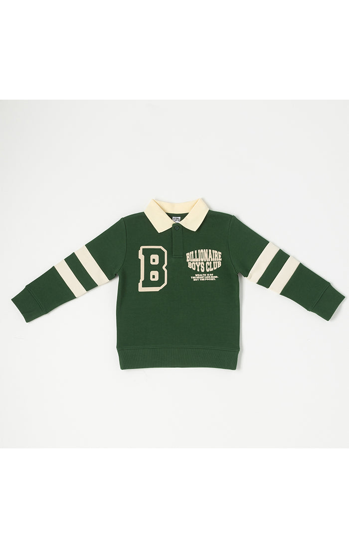 Billionaire Boys Club For Children bb academic ls polo - greener pastures