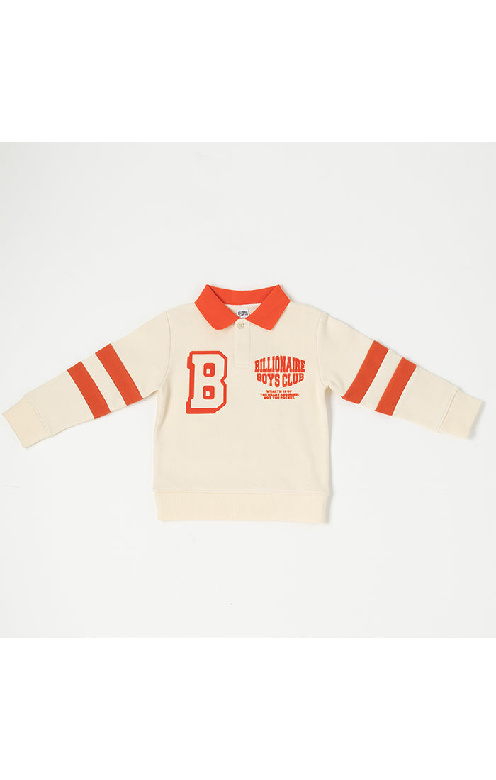 Billionaire Boys Club For Children bb academic ls polo - cloud cream