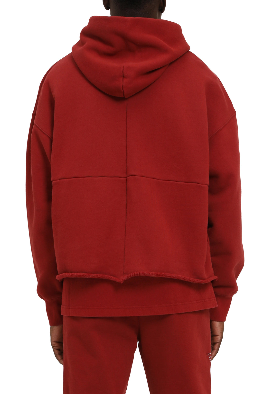 Purple Brand M4104 Red HSHF126 HWT Fleece Oversized Hoodie - Red