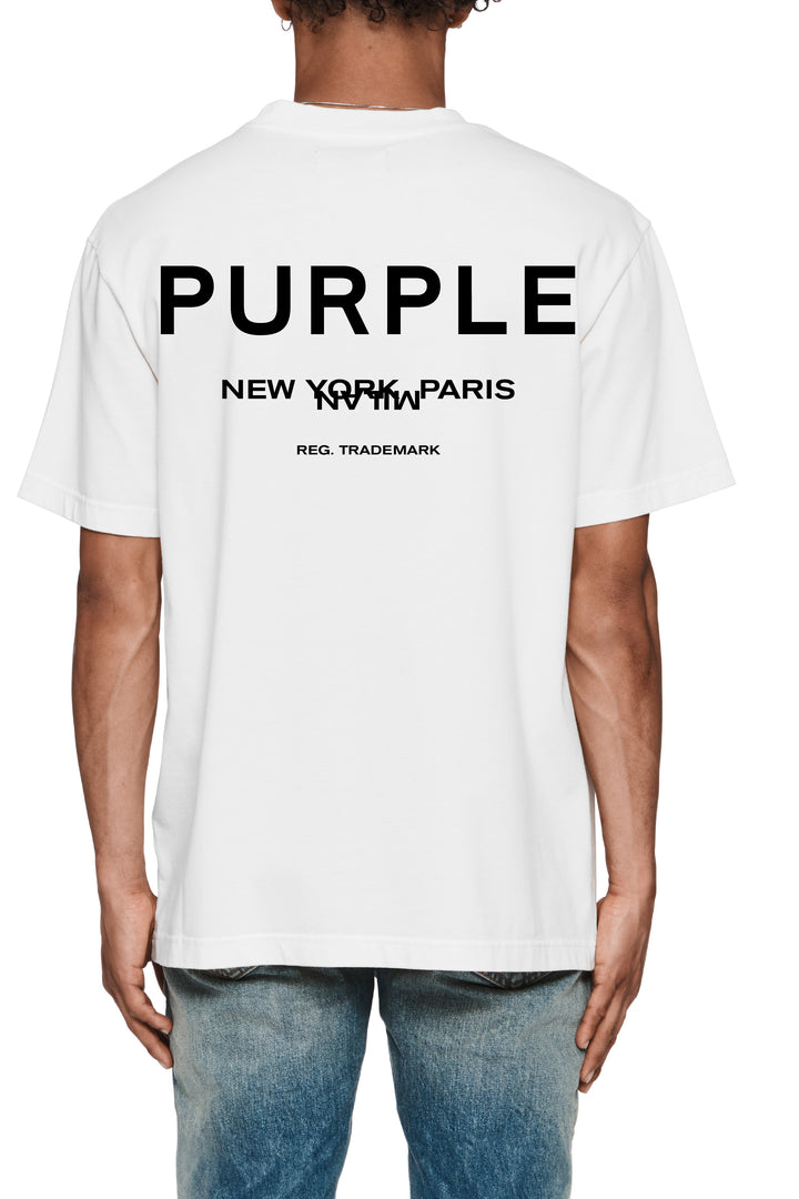 Purple Brand P117 White HWSP126 HWT Jersey SS Tee - White