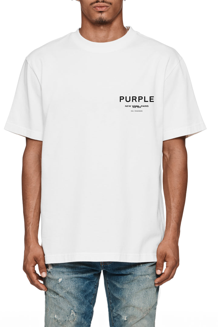Purple Brand P117 White HWSP126 HWT Jersey SS Tee - White
