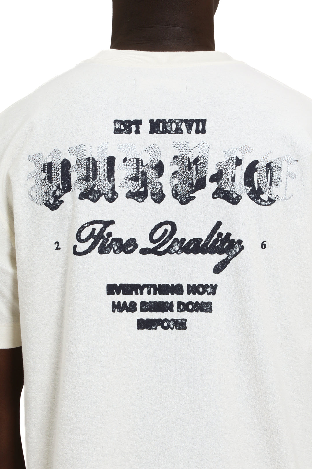 Purple Brand P104 Off White TWSC126 Textured Jersey SS Tee - Off White