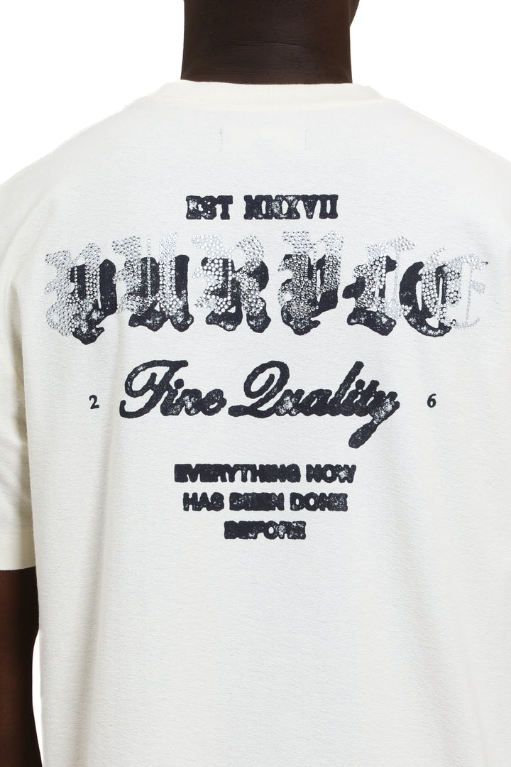 Purple Brand P104 Off White TWSC126 Textured Jersey SS Tee - Off White