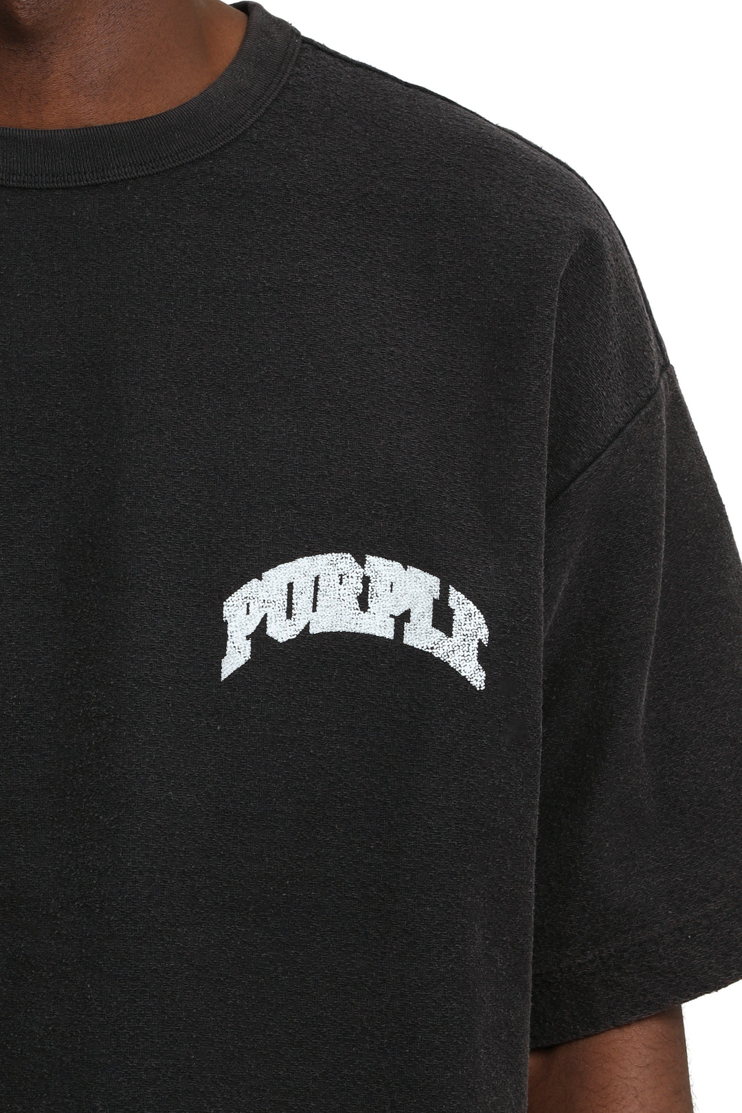 Purple Brand M1057 Black HTBS126 HWT Textured Jersey SS - Black