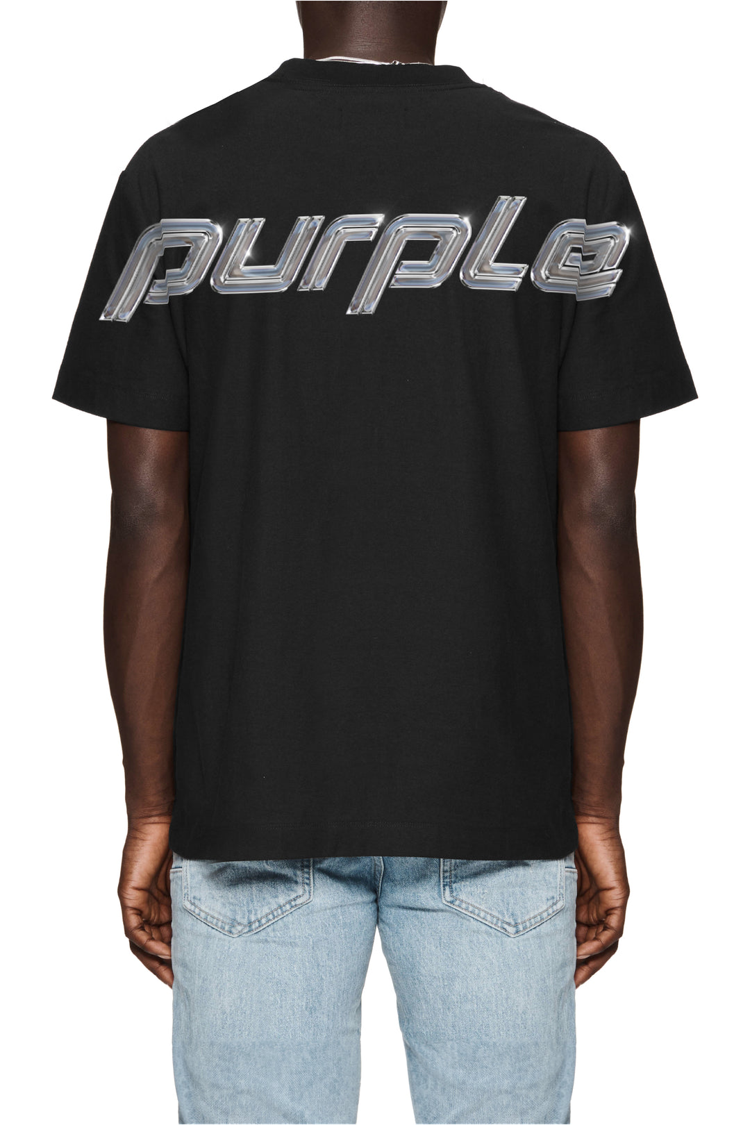 Purple Brand P117 Black HBDN126 HWT Jersey SS Tee - Black