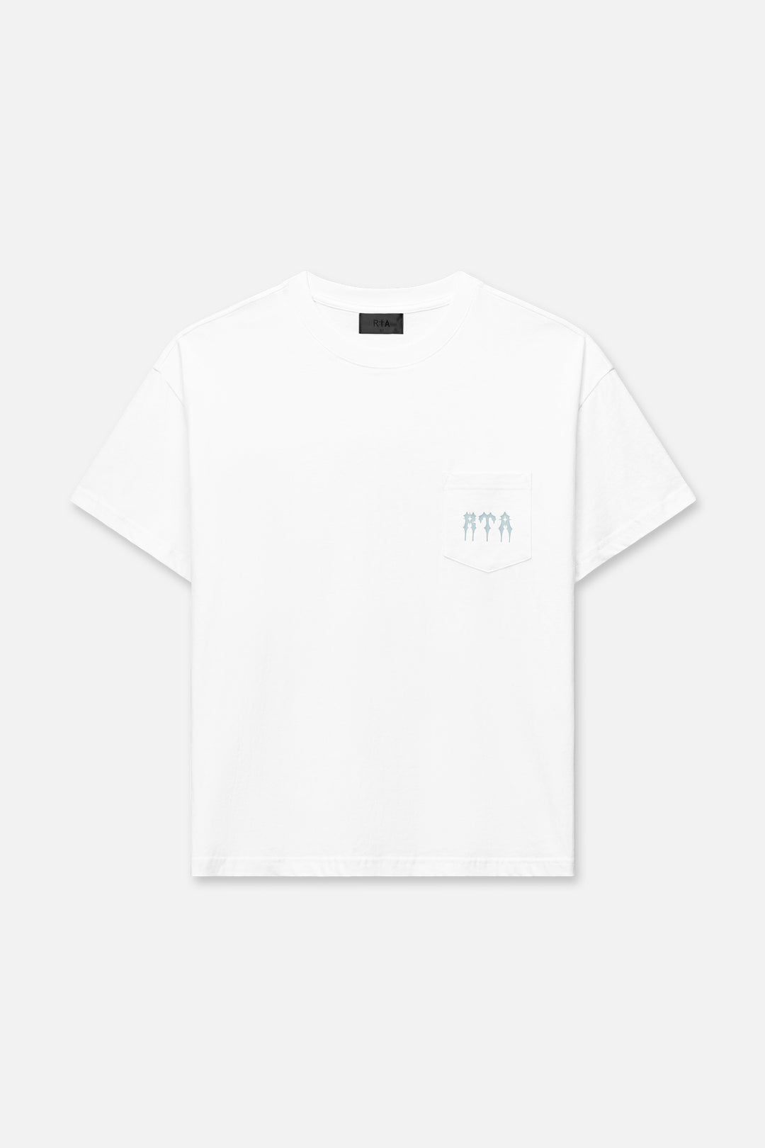 RTA Bastien Pocket Tee - White Spiked R