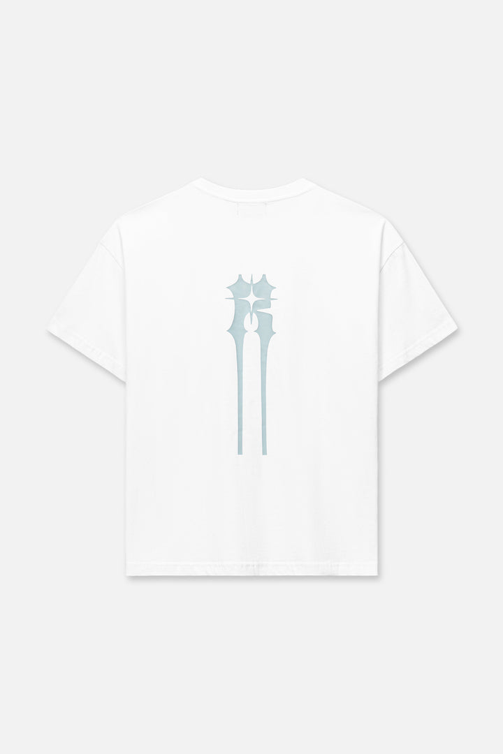 RTA Bastien Pocket Tee - White Spiked R