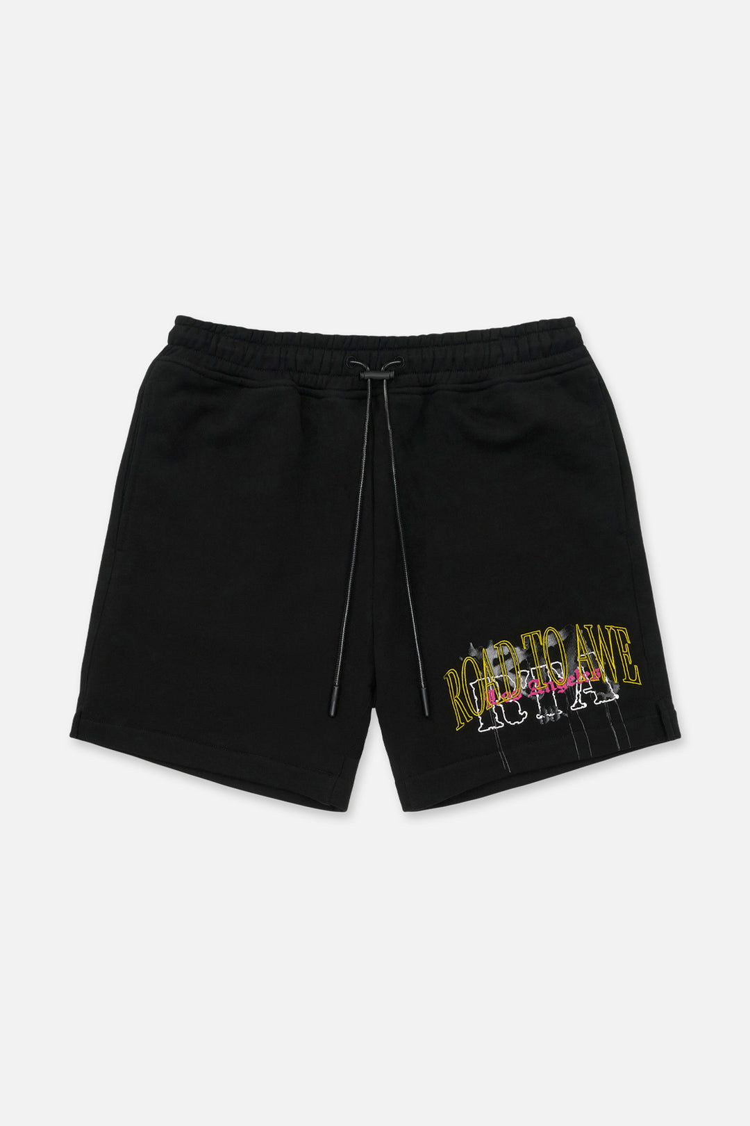 RTA Clyde Elasticated Short - Black Mixed Logo