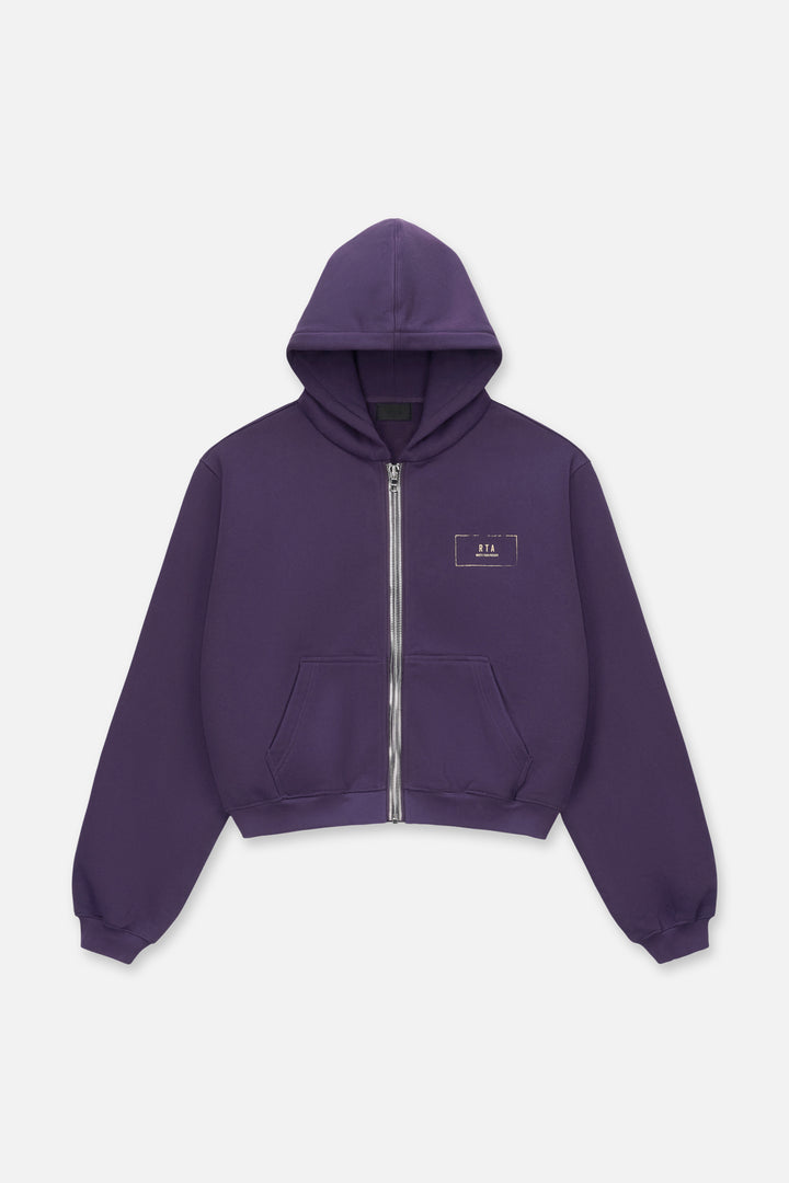 RTA Miguel Swim Trunk - Kaen Cropped ZIP Up Hoodie | Grape Curva Ultra