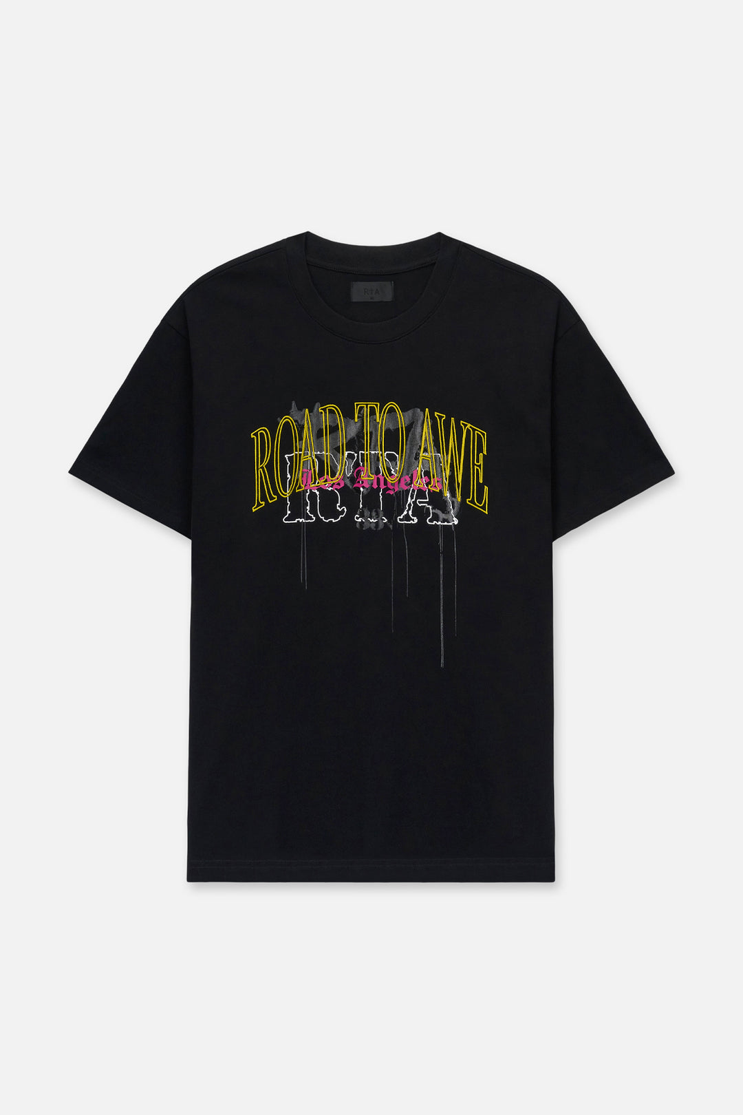 RTA Colin Oversized Short Sleeve Tee - Black Mixed Logo