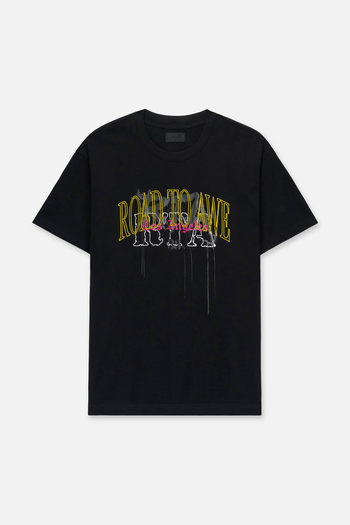 RTA Colin Oversized Short Sleeve Tee - Black Mixed Logo