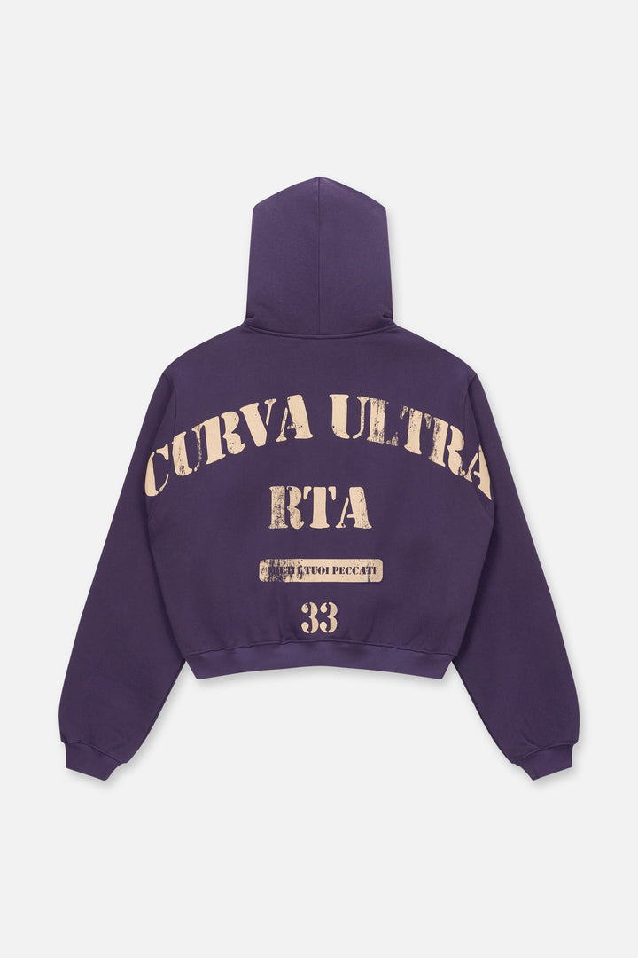 RTA Miguel Swim Trunk - Kaen Cropped ZIP Up Hoodie | Grape Curva Ultra