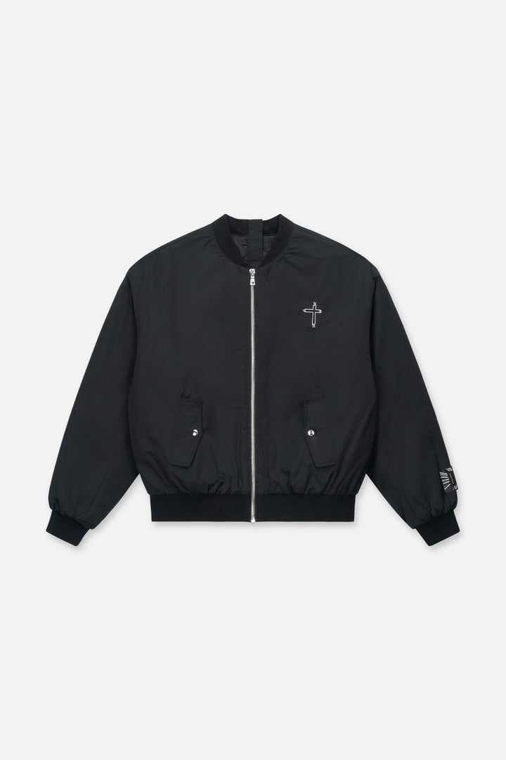 RTA Miguel Swim Trunk - Rowan Half Half Bomber - Black