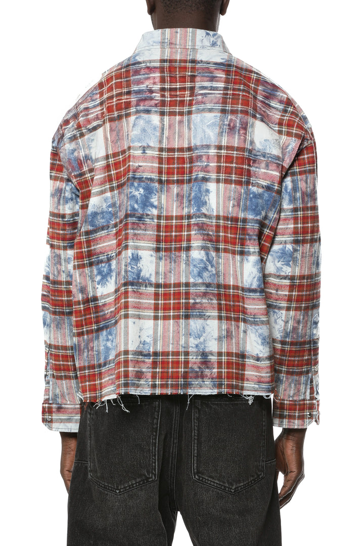 Purple Brand -  Plaid Embellished Shirt - M3012-PLEM426
