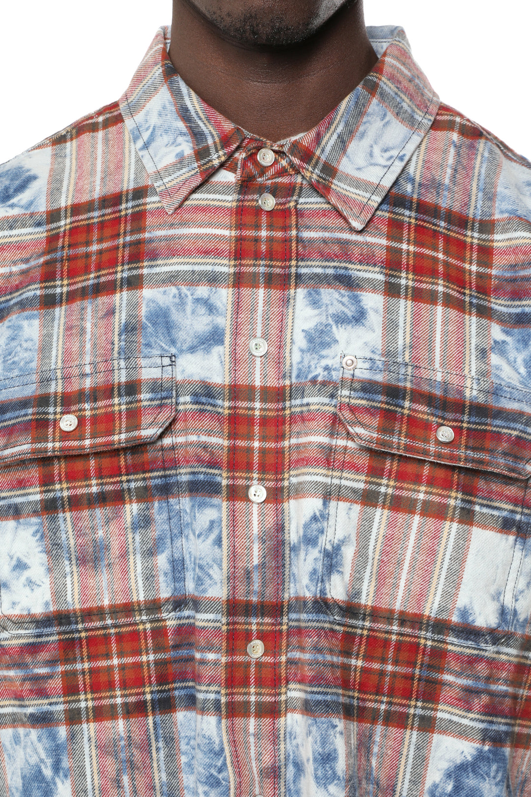 Purple Brand -  Plaid Embellished Shirt - M3012-PLEM426