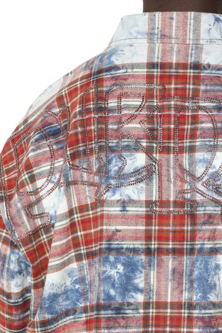 Purple Brand -  Plaid Embellished Shirt - M3012-PLEM426