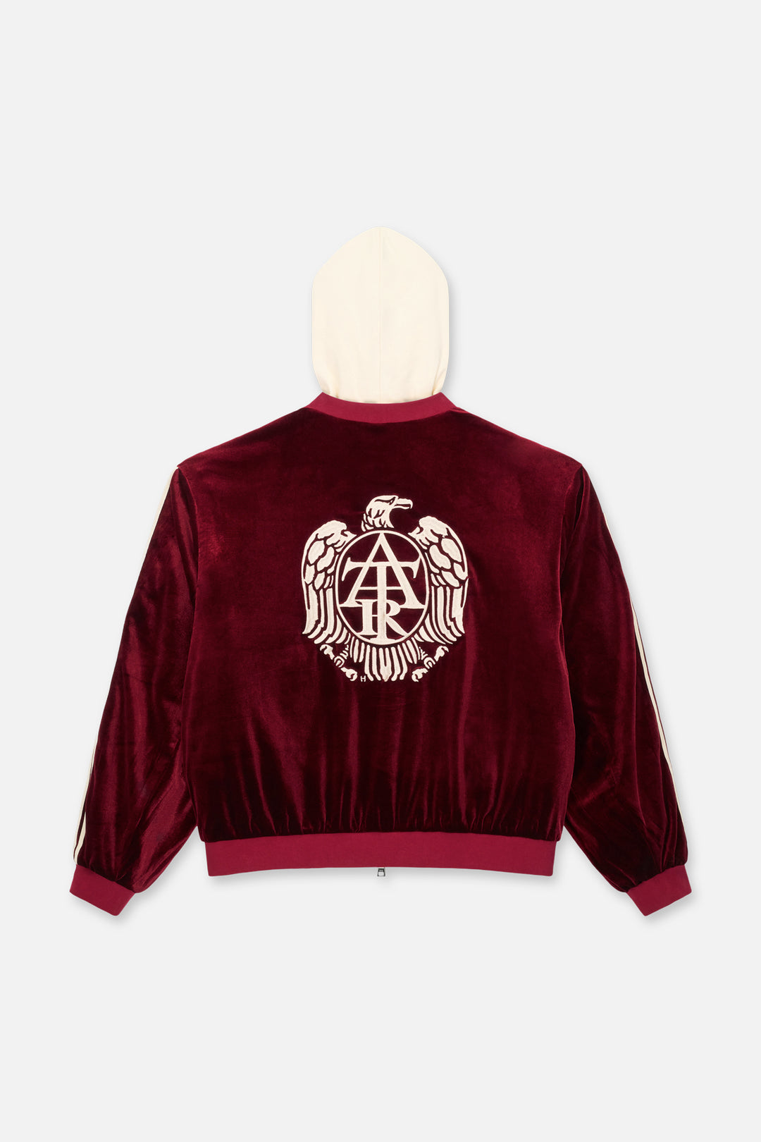 RTA Miguel Swim Trunk - Rei Bomber Hoodie | Burgundy Crest