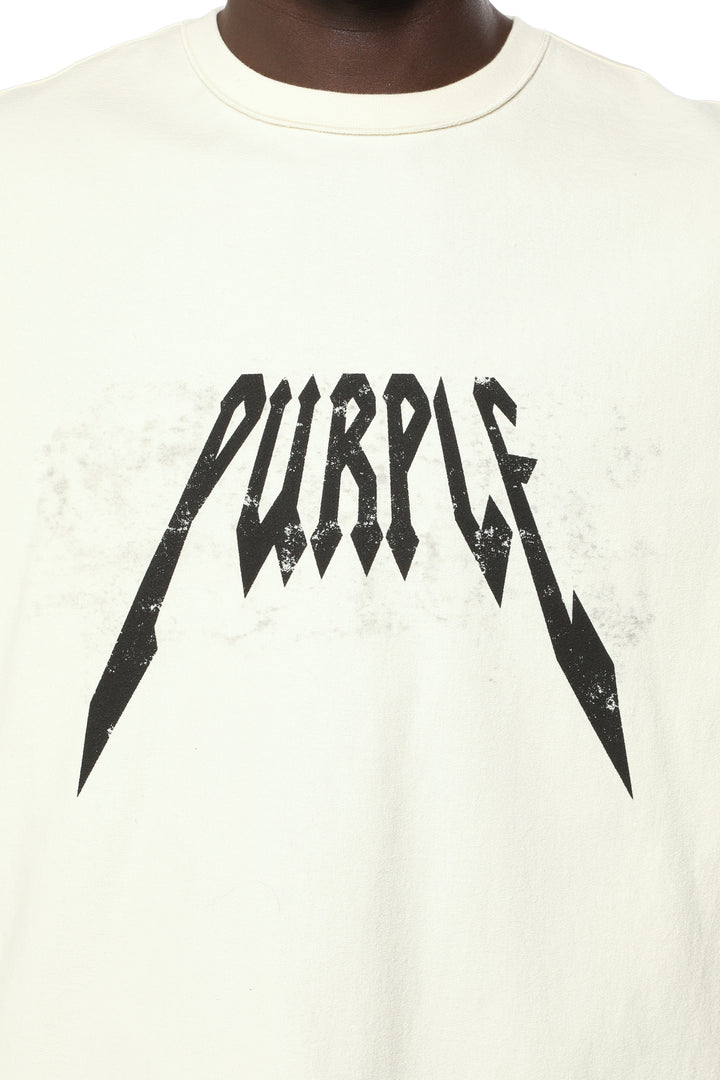 Purple Textured Inside Out Tee P101-TCSP426