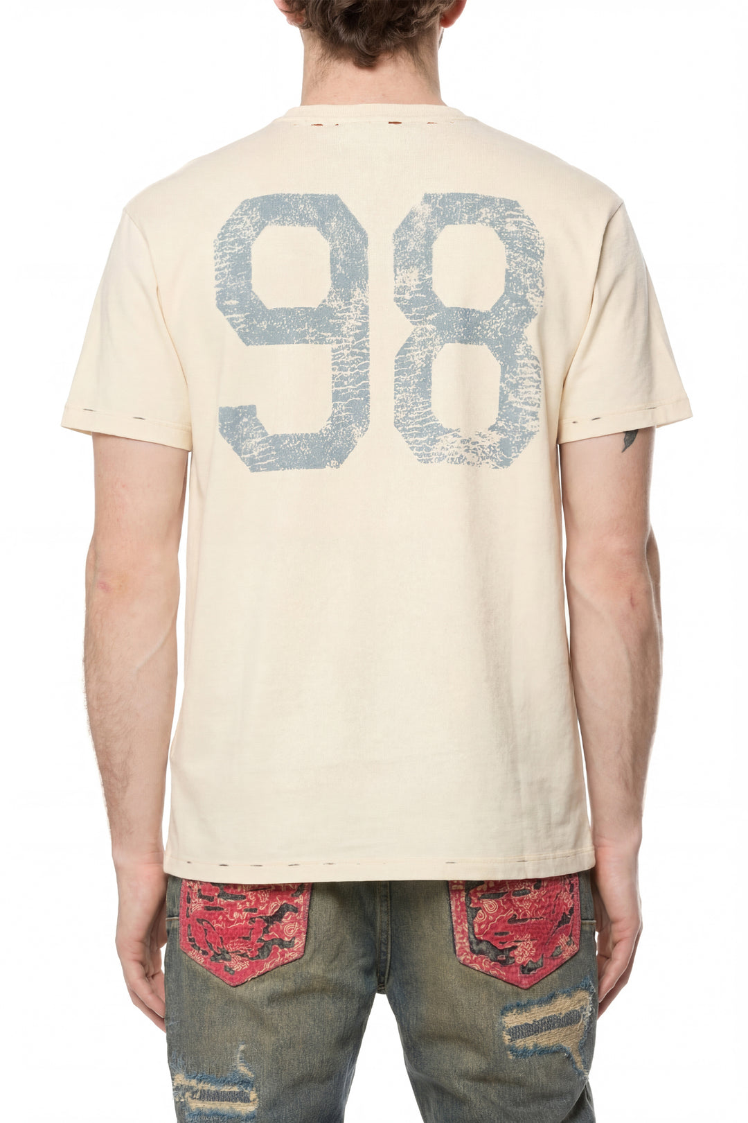 Purple Textured Jersey Ss Tee P104-TJBS426