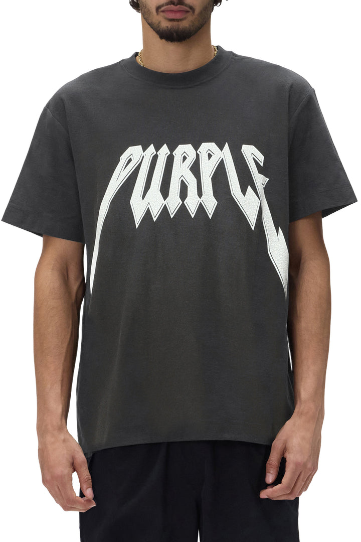 Purple Textured Jersey Ss Tee P104- TXBC426