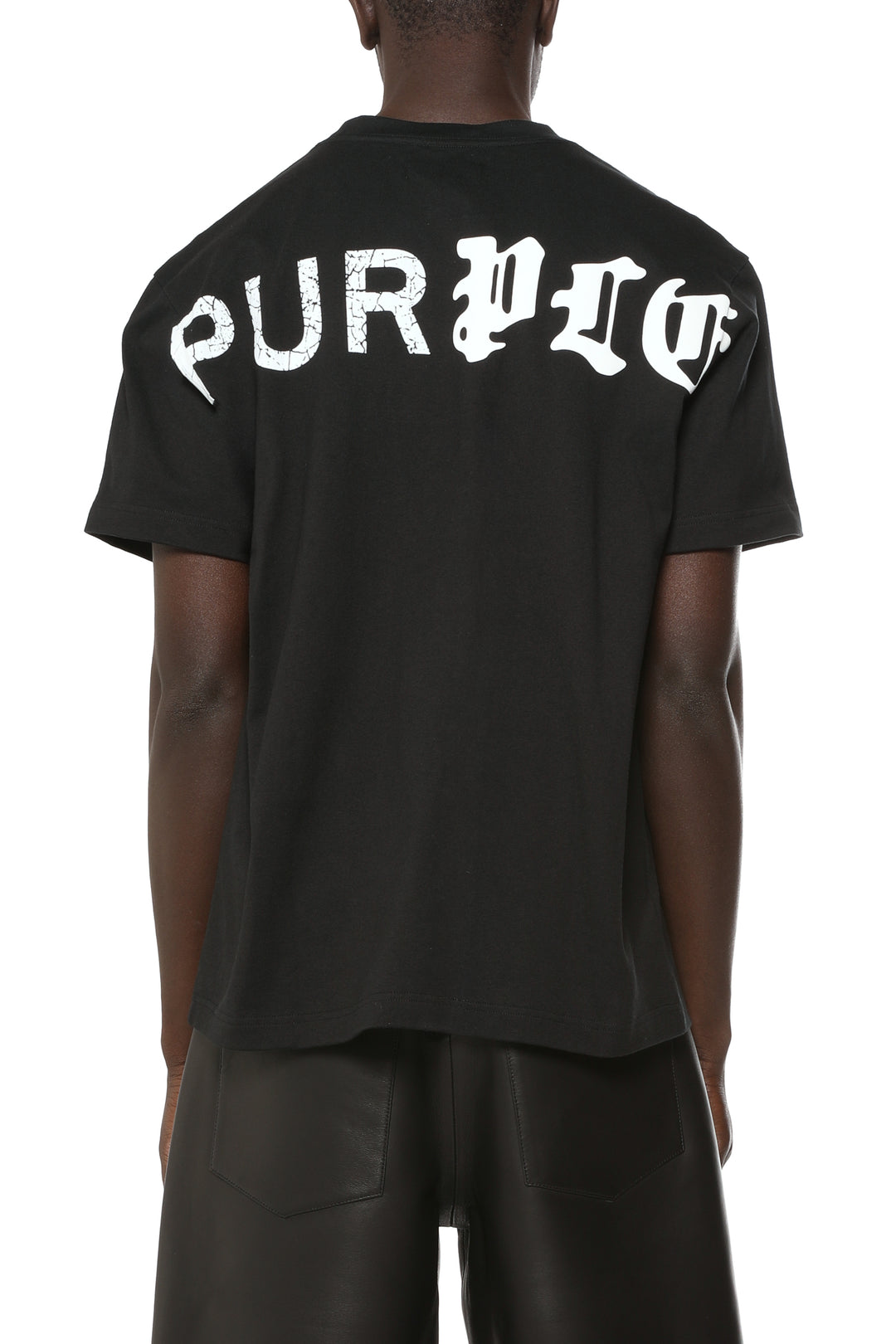 Purple Textured Jersey Ss Tee P117-HWBP426
