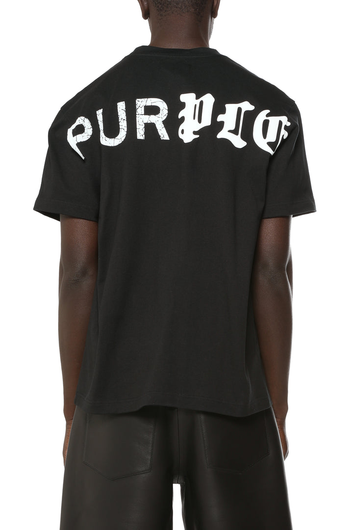 Purple Textured Jersey Ss Tee P117-HWBP426
